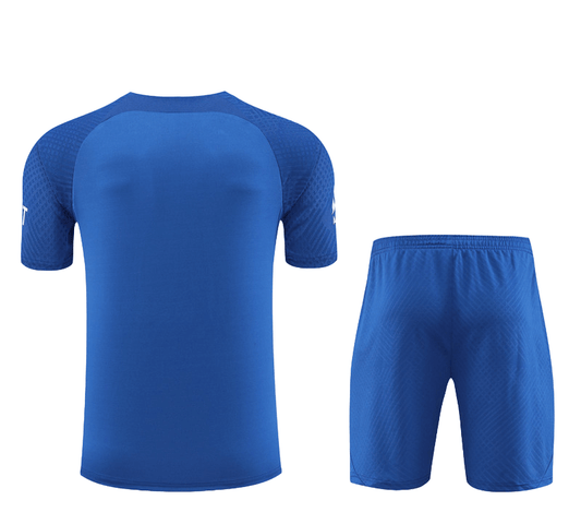 Conjunto de Treino PSG Camisa Azul + Bermuda Azul 2022/23