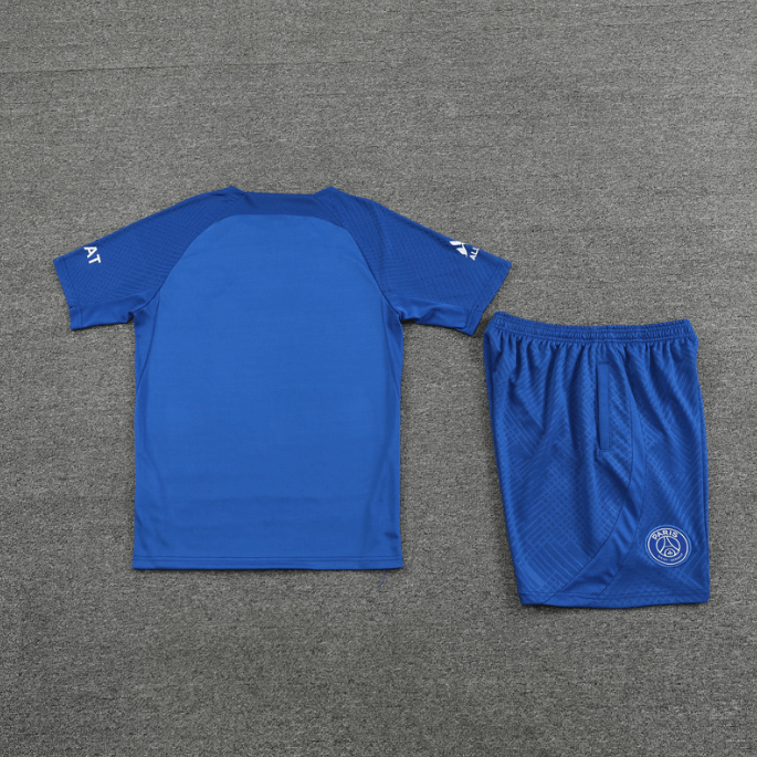 Conjunto de Treino PSG Camisa Azul + Bermuda Azul 2022/23