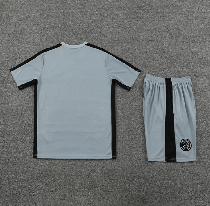 Conjunto de Treino PSG Camisa + Bermuda Cinza 2023/24