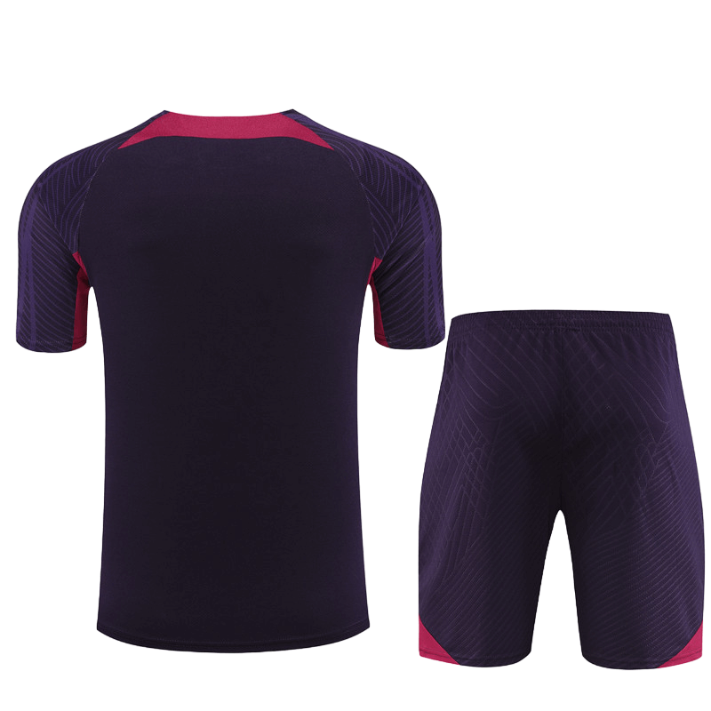 Conjunto de Treino PSG Camisa + Bermuda Roxo Escuro 2023/24