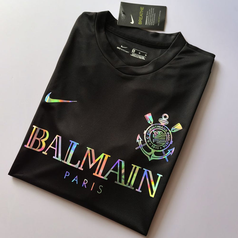 Camisa Edição Balmain Corinthians Escudo Tradicional