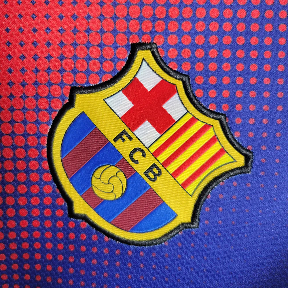 Camisa Barcelona 12/13 Home Nike Torcedor - Azul e Grená