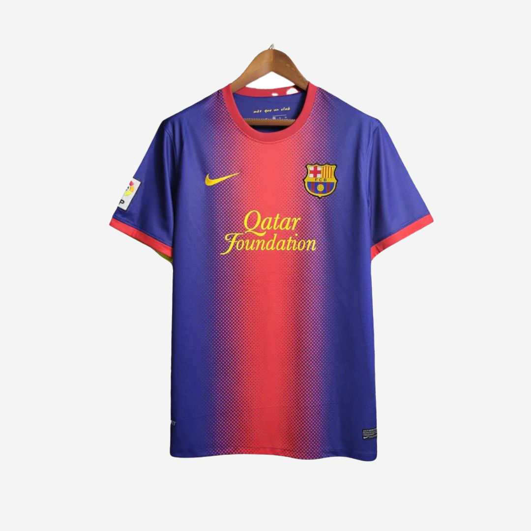 Camisa Barcelona 12/13 Home Nike Torcedor - Azul e Grená