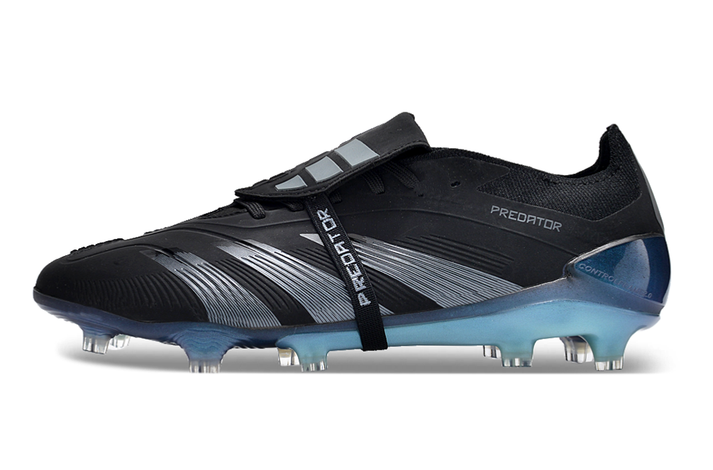 Chuteira Campo Adidas Predator 30 Elite Com Lingua FG Preta e Azul