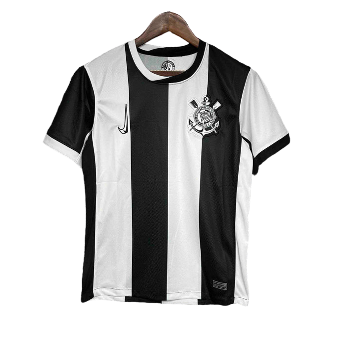 Camisa do Corinthians III Torcedor - Preta e Branca