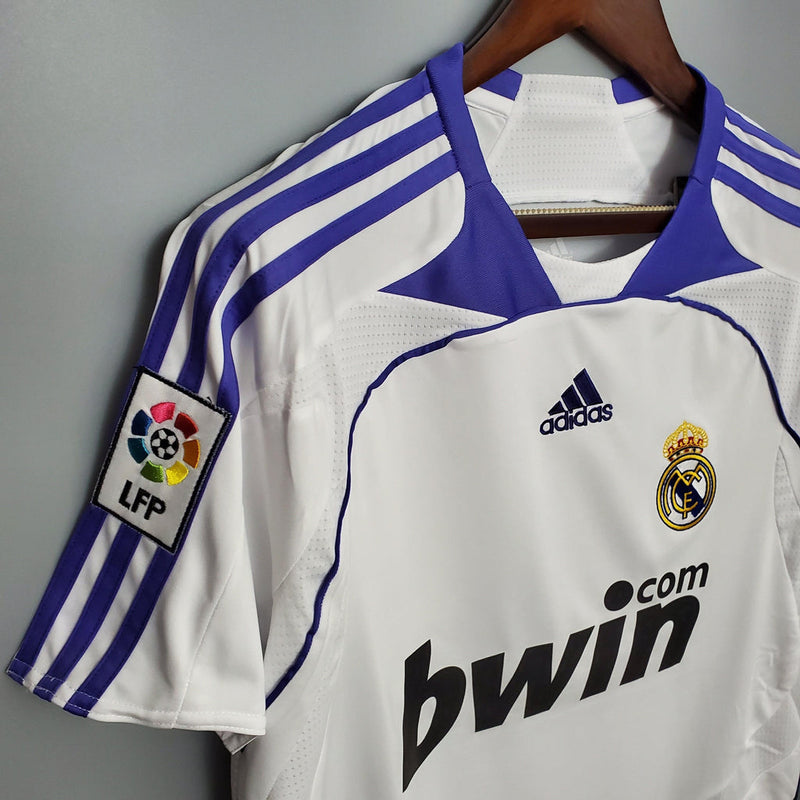 Camisa Retrô do Real Madrid 2007/08 Home