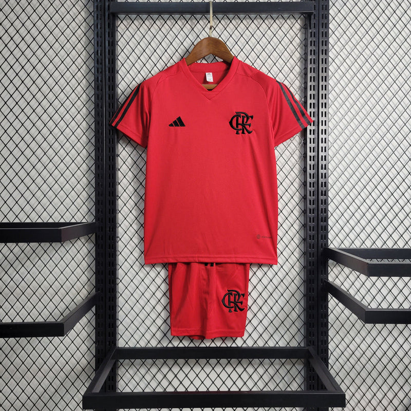 Kit Infantil Flamengo Treino 23/24 Vermelho