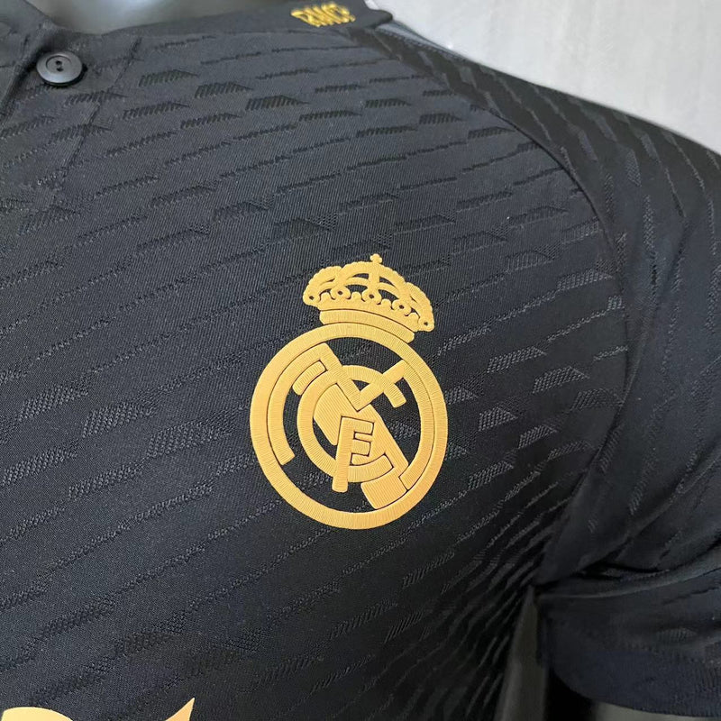 Camisa do Real Madrid II Com Todos os Patchs Atualizados 2023/24 Versão Jogador