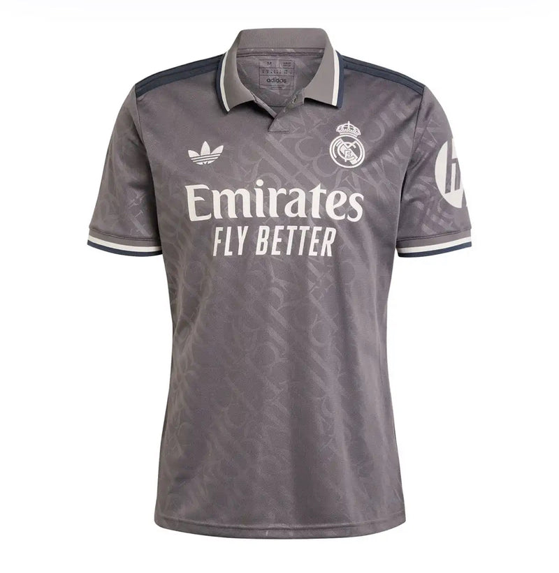 Camisa do Real Madrid III 24/25 Torcedor Masculina - Cinza