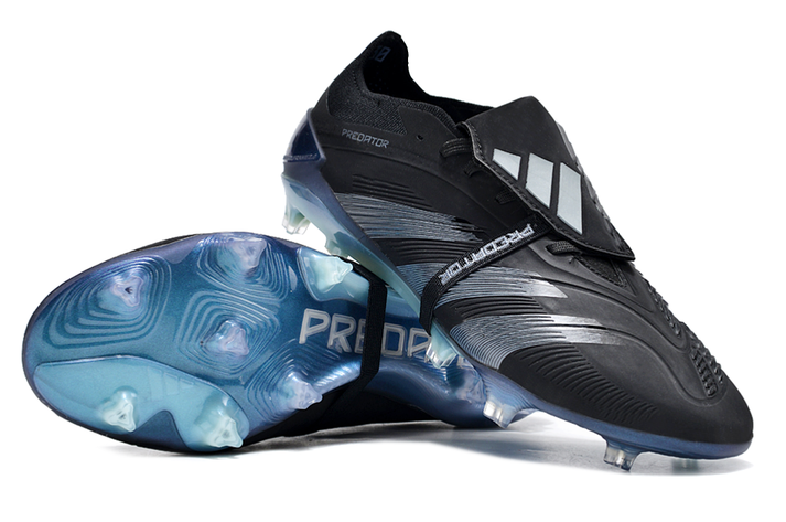 Chuteira Campo Adidas Predator 30 Elite Com Lingua FG Preta e Azul