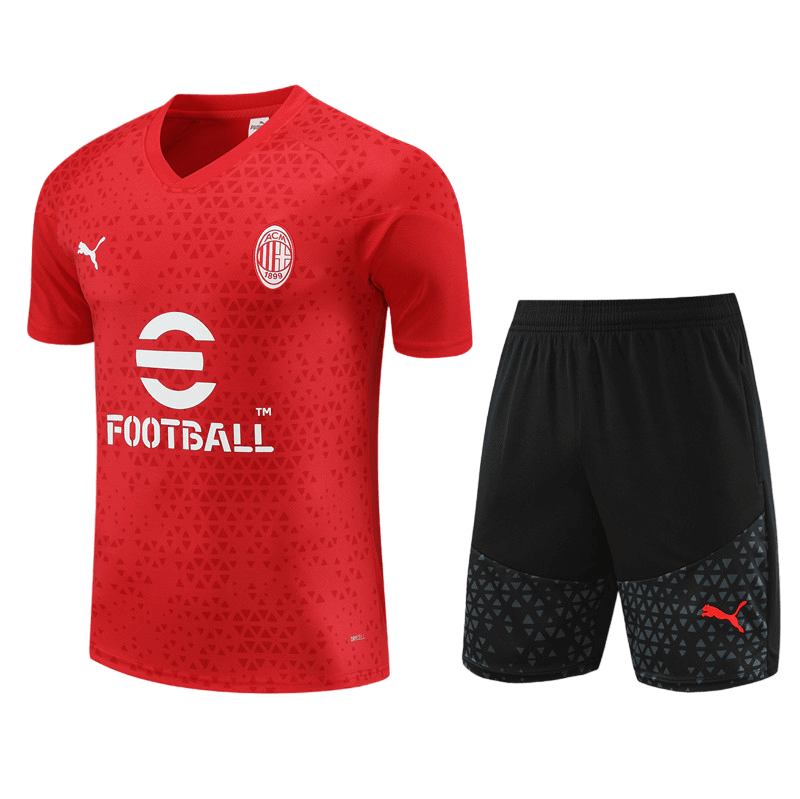 Conjunto de Treino Milan 2023 Vermelho