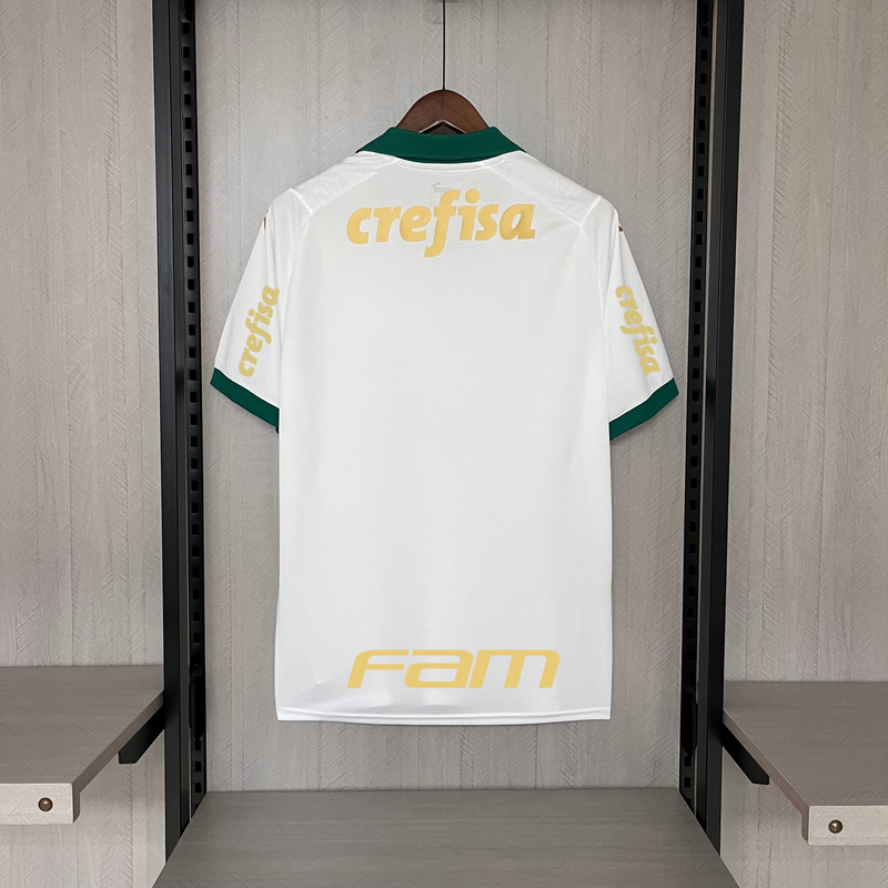 Camisa do Palmeiras Branca  Todos os Patrocínios 2024/25