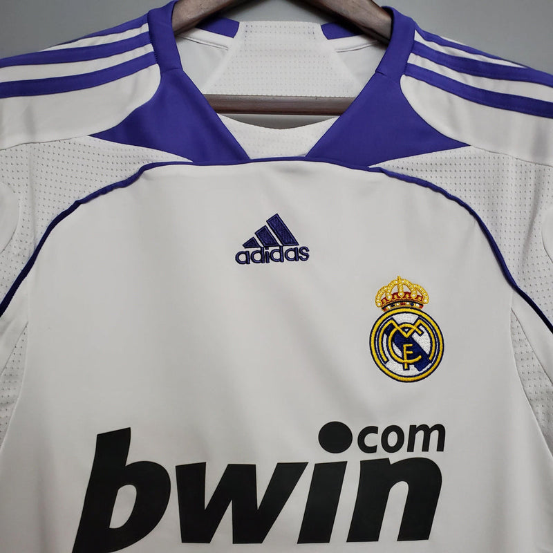 Camisa Retrô do Real Madrid 2007/08 Home