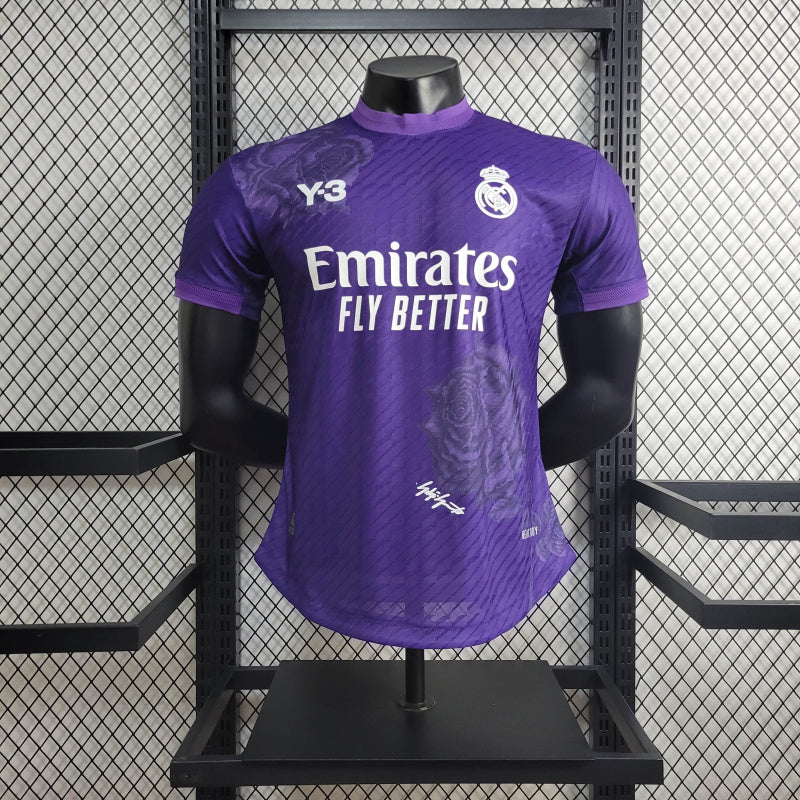 Camisa do Real Madrid Y-3 Roxa 2024-25 Home Versão Jogador