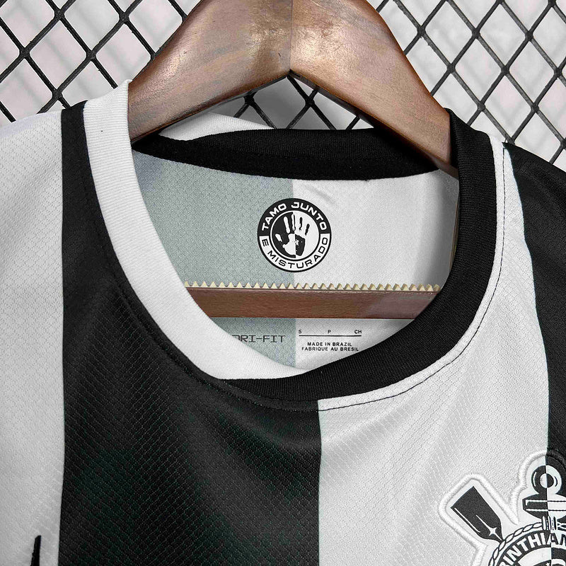 Camisa do Corinthians III Torcedor - Preta e Branca