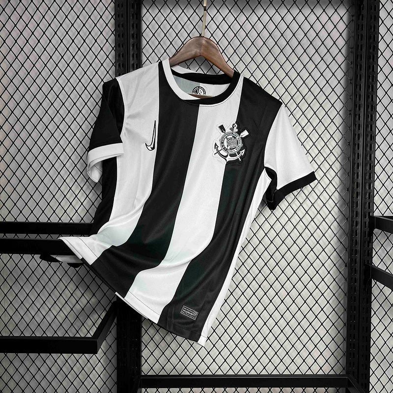 Camisa do Corinthians III Torcedor - Preta e Branca