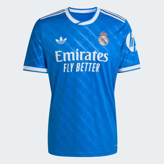 Camisa 3 Real Madrid 2025/26 – Azul | Modelo Oficial Adidas