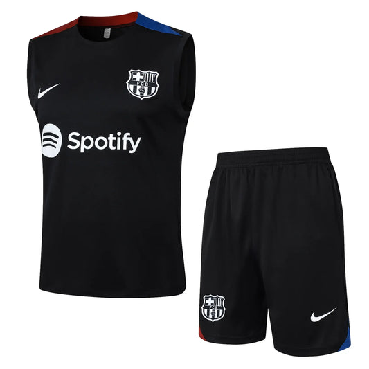 Conjunto Barcelona Treino Regata 24/25 - Preto