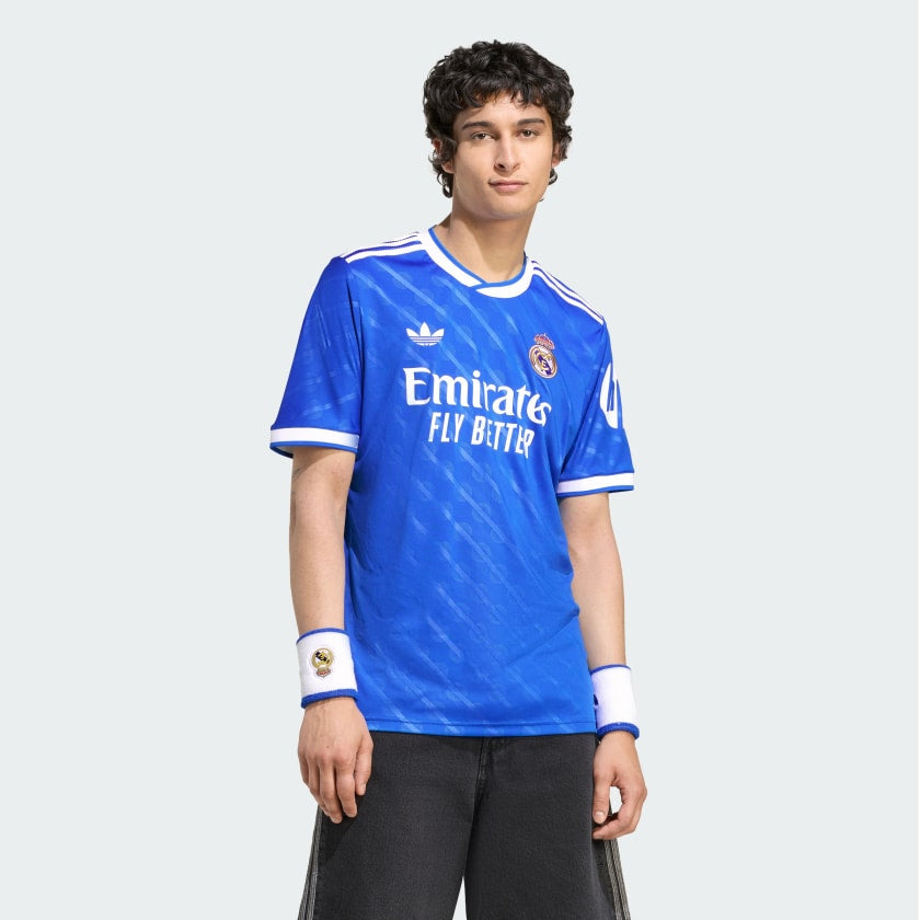 Camisa 3 Real Madrid 2025/26 – Azul | Modelo Oficial Adidas