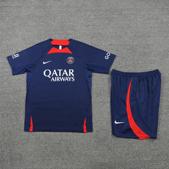 Conjunto de Treino PSG Camisa + Bermuda Azul Escuro 2022/23