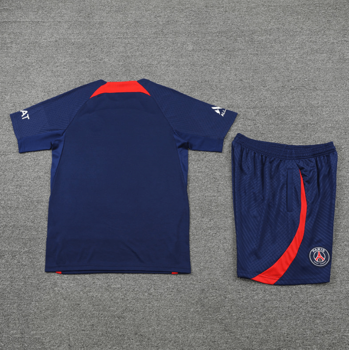 Conjunto de Treino PSG Camisa + Bermuda Azul Escuro 2022/23