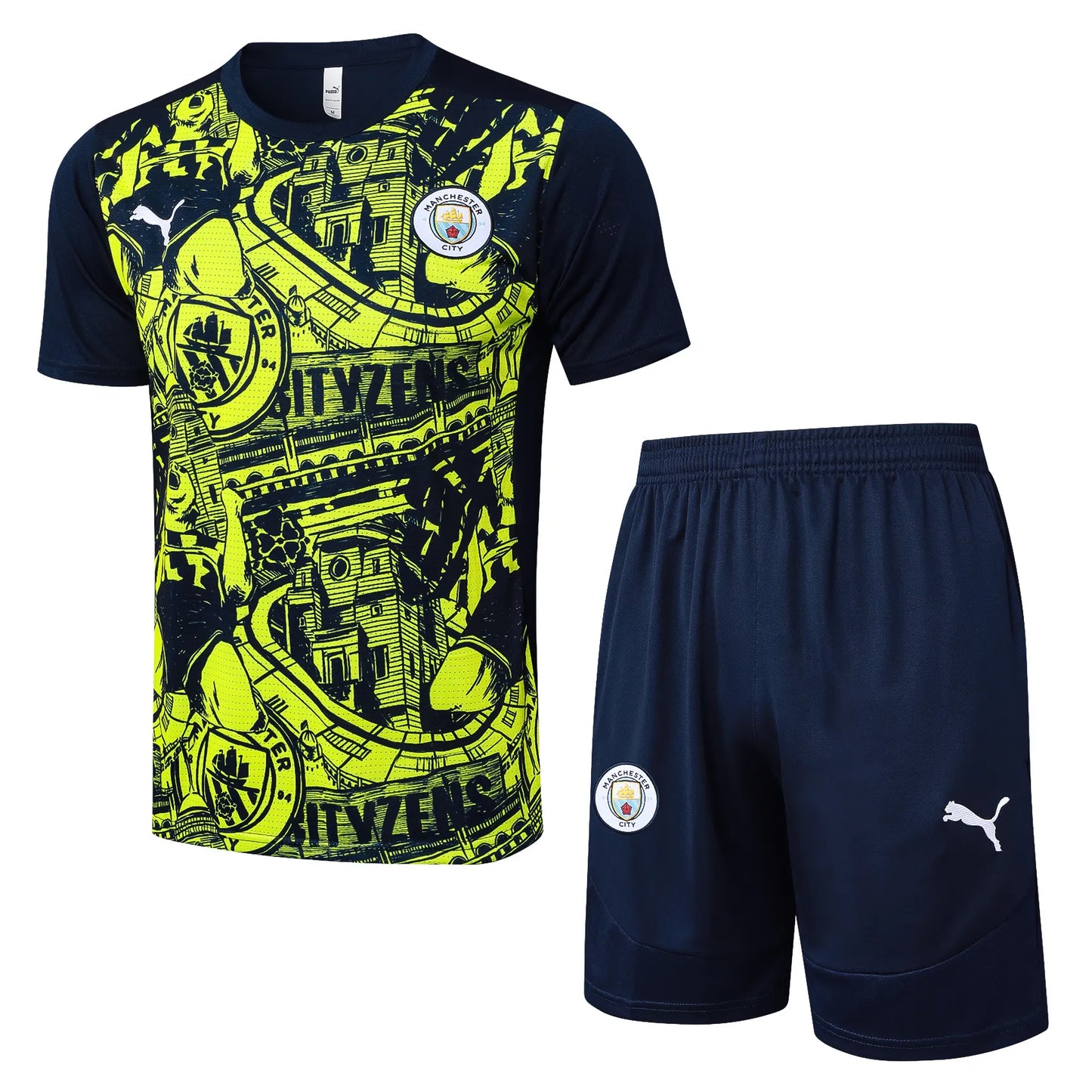 Conjunto Manchester City Treino 24/25 - Amarelo
