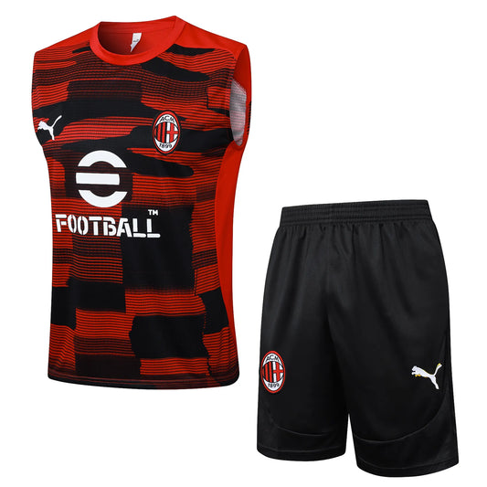 Conjunto Milan Treino Regata 24/25 - Vermelho