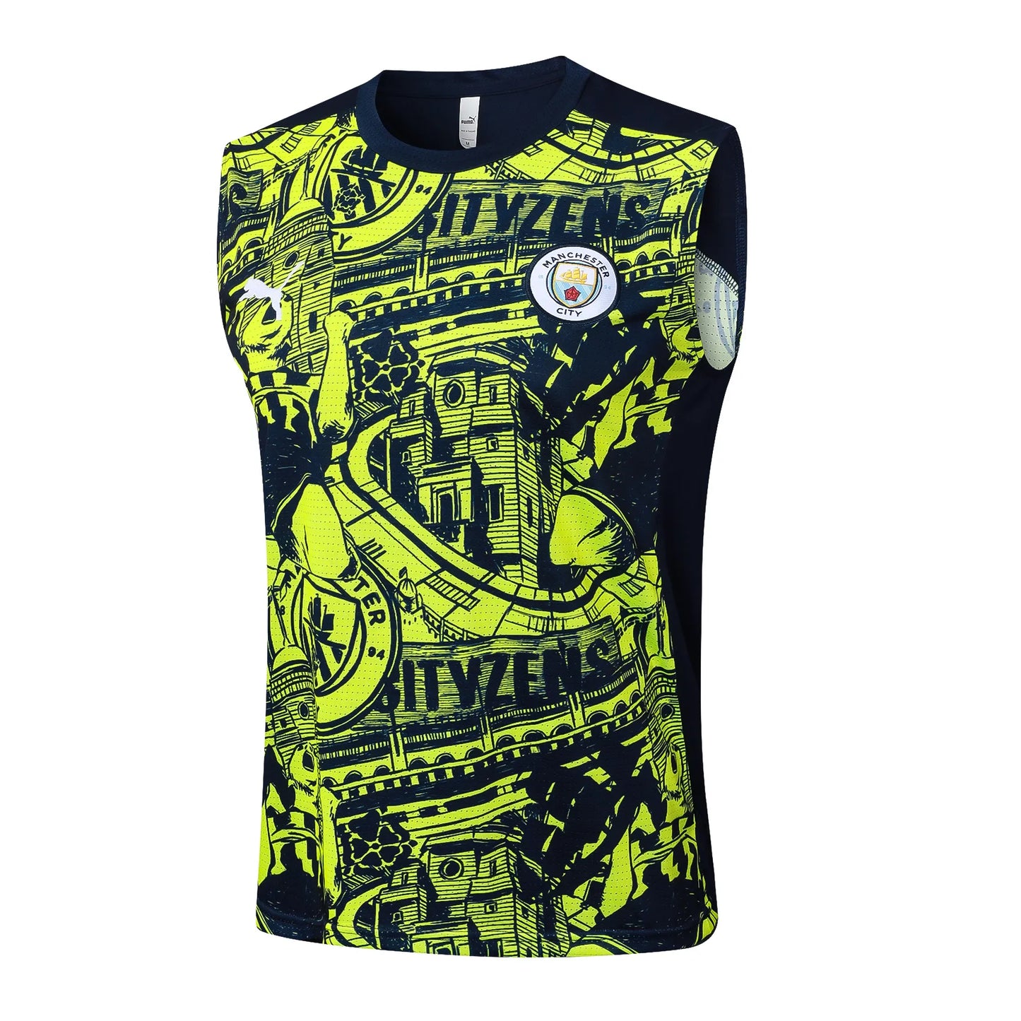 Conjunto Manchester City Treino Regata 24/25 - Amarelo