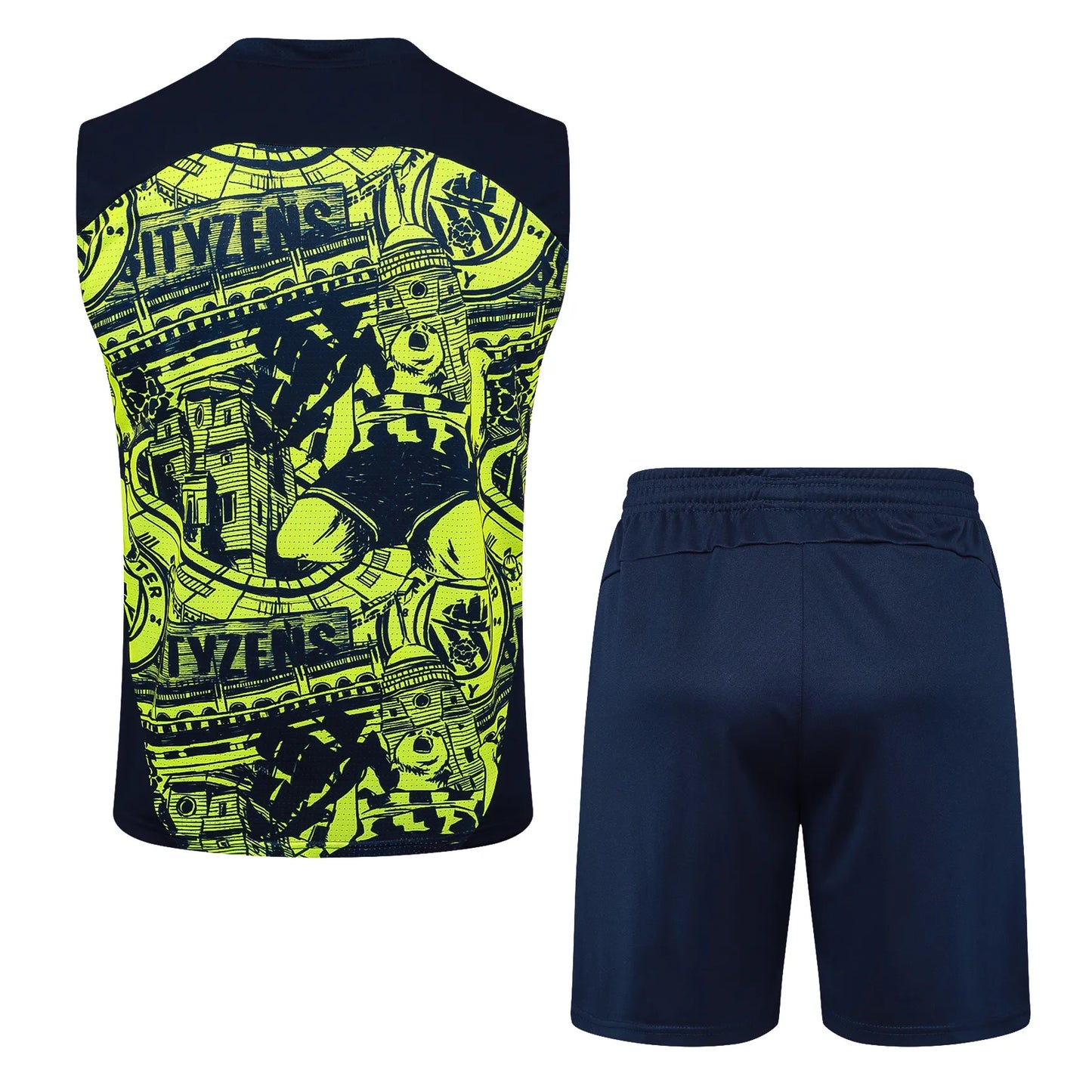 Conjunto Manchester City Treino Regata 24/25 - Amarelo