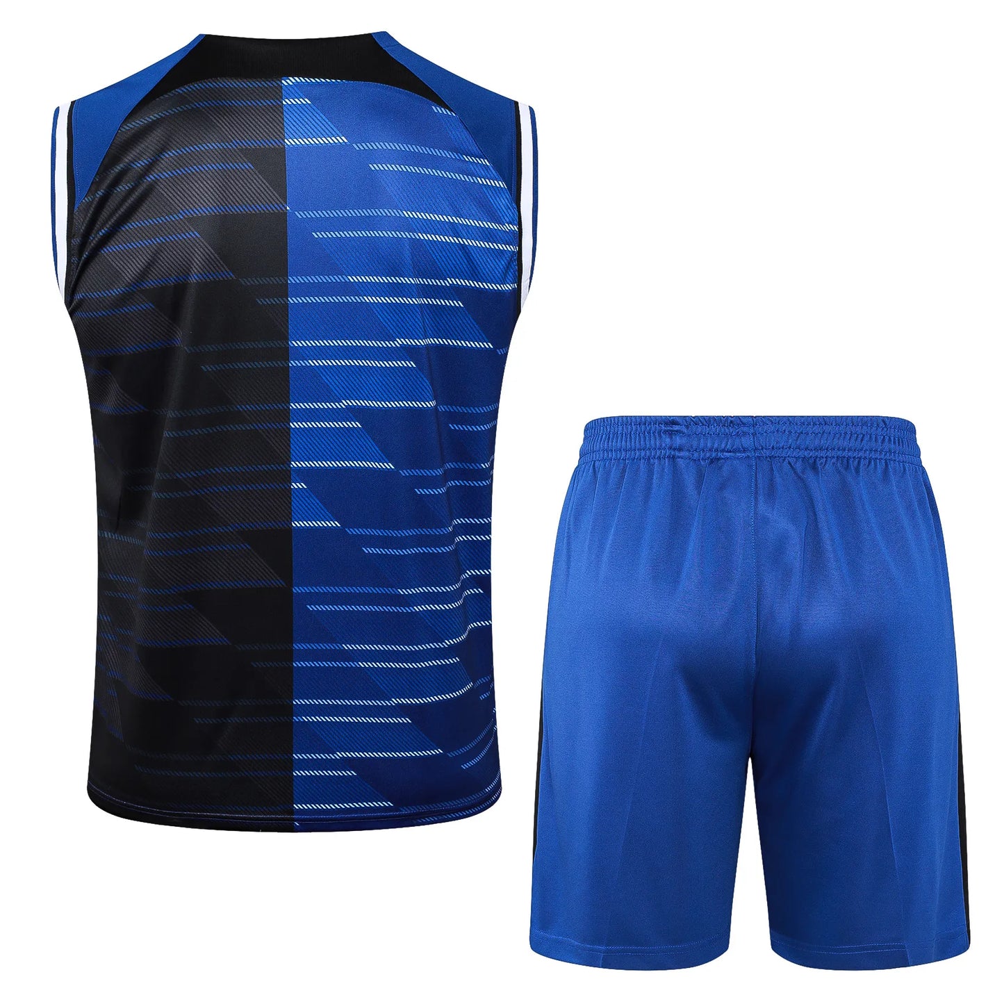 Conjunto Inter de Milão Treino Regata 24/25 - Azul e Preto