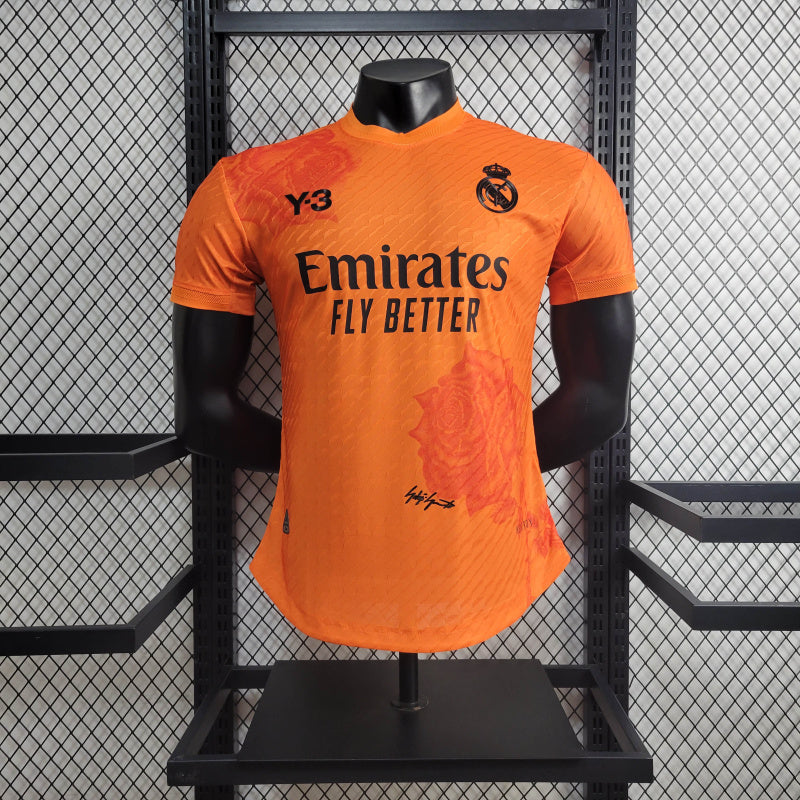 Camisa do Real Madrid Y-3 Laranja  2024-25 Home Versão Jogador