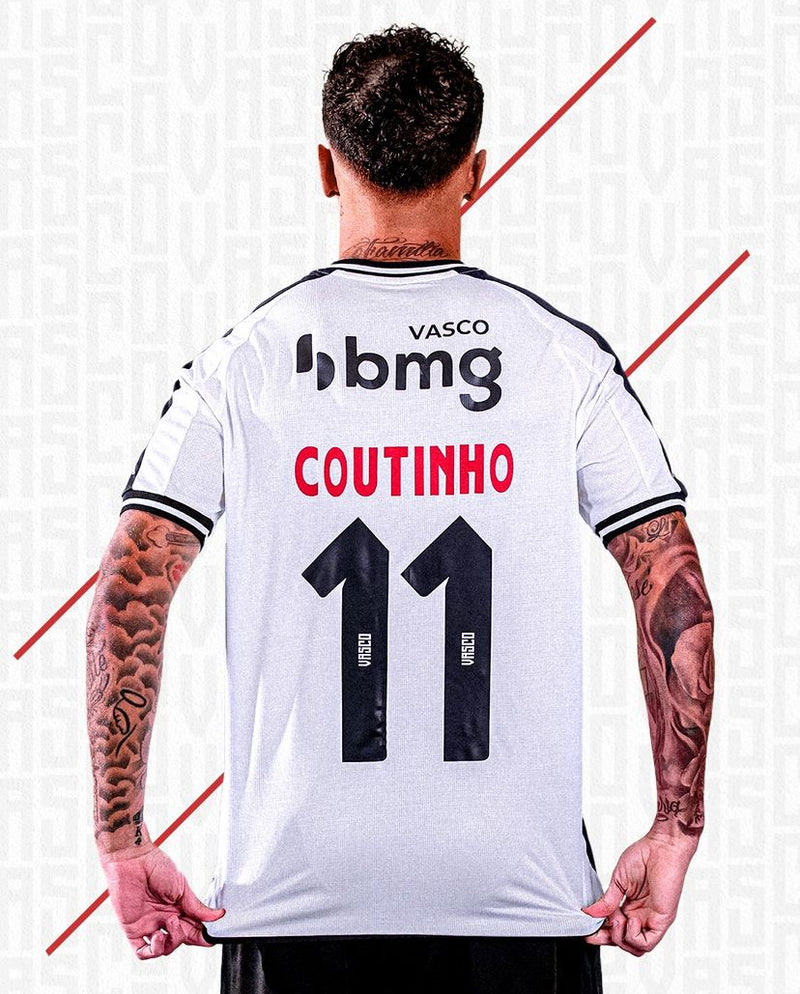 Camisa Do Vasco Branca 2024 C/N Coutinho 10