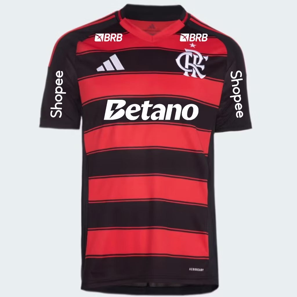 Camisa Adidas Flamengo 2025/26 I Com Patrocínios