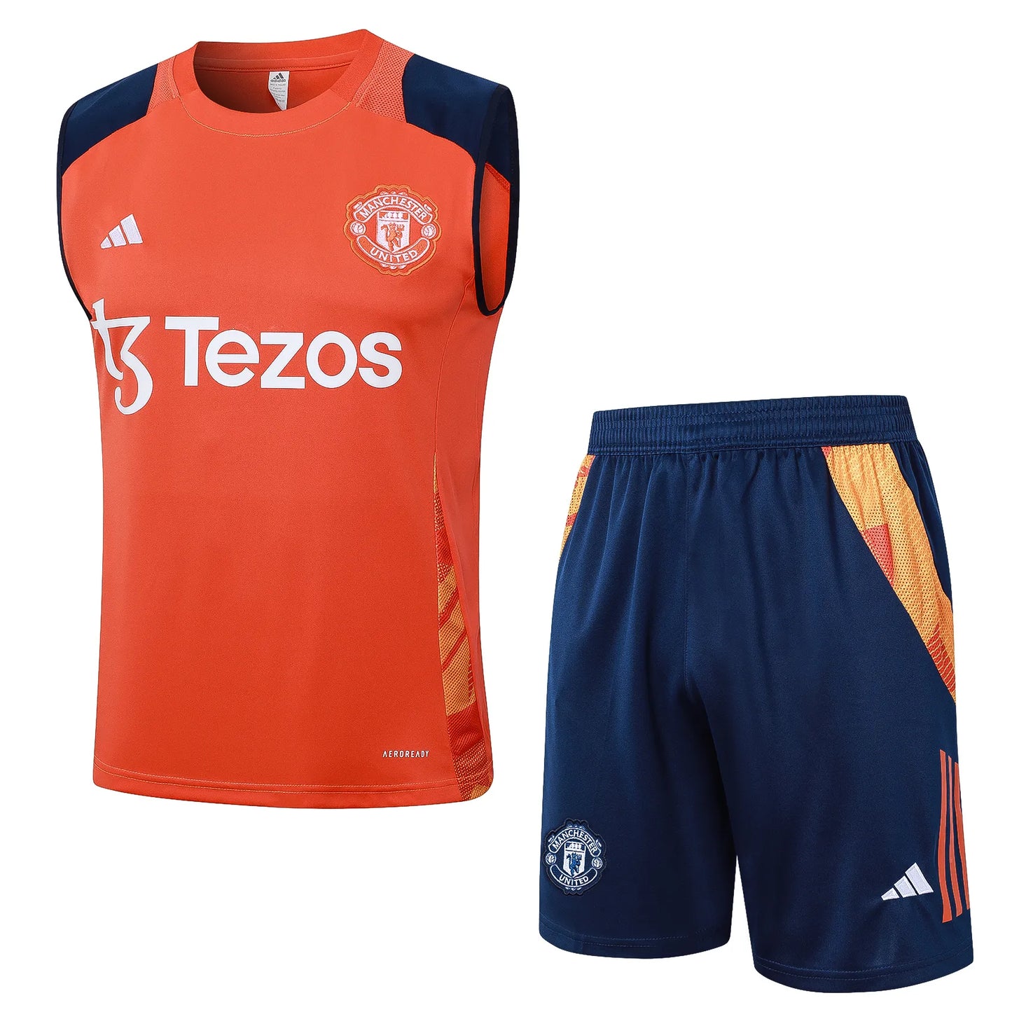 Conjunto Manchester United Treino Regata 24/25 - Laranja