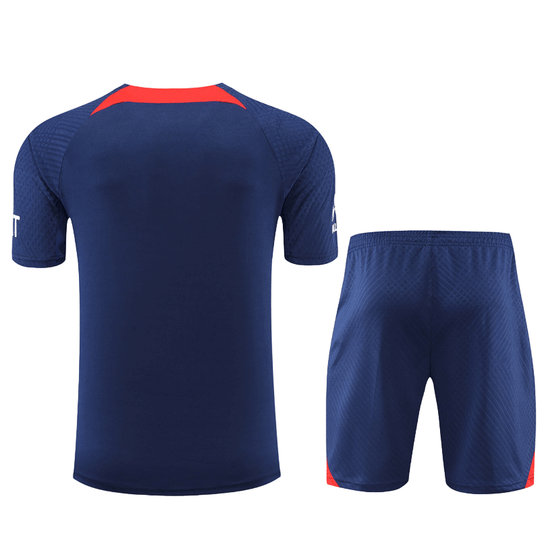 Conjunto de Treino PSG Camisa + Bermuda Azul Escuro 2022/23