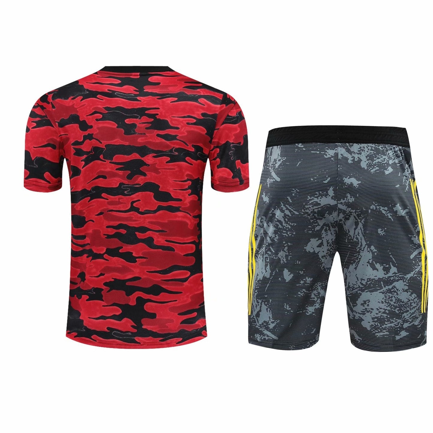 Kit Camisa + Short Manchester United Vermleho Masc