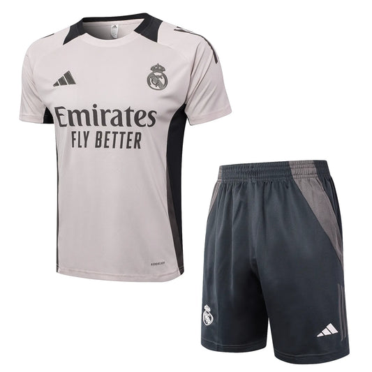 Conjunto Real Madrid Treino 24/25 - Cinza Claro