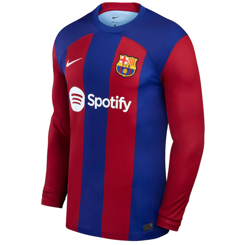 Camisa Barcelona 2023/24 Home Manga Longa