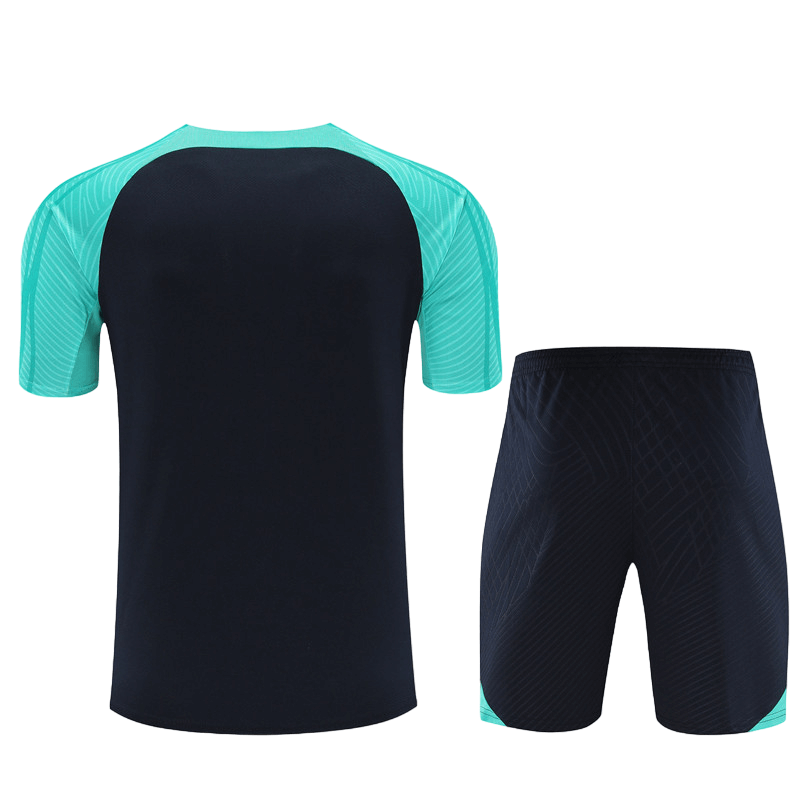 Conjunto Barcelona Treino Camisa/Short Azul Escura 2024/25