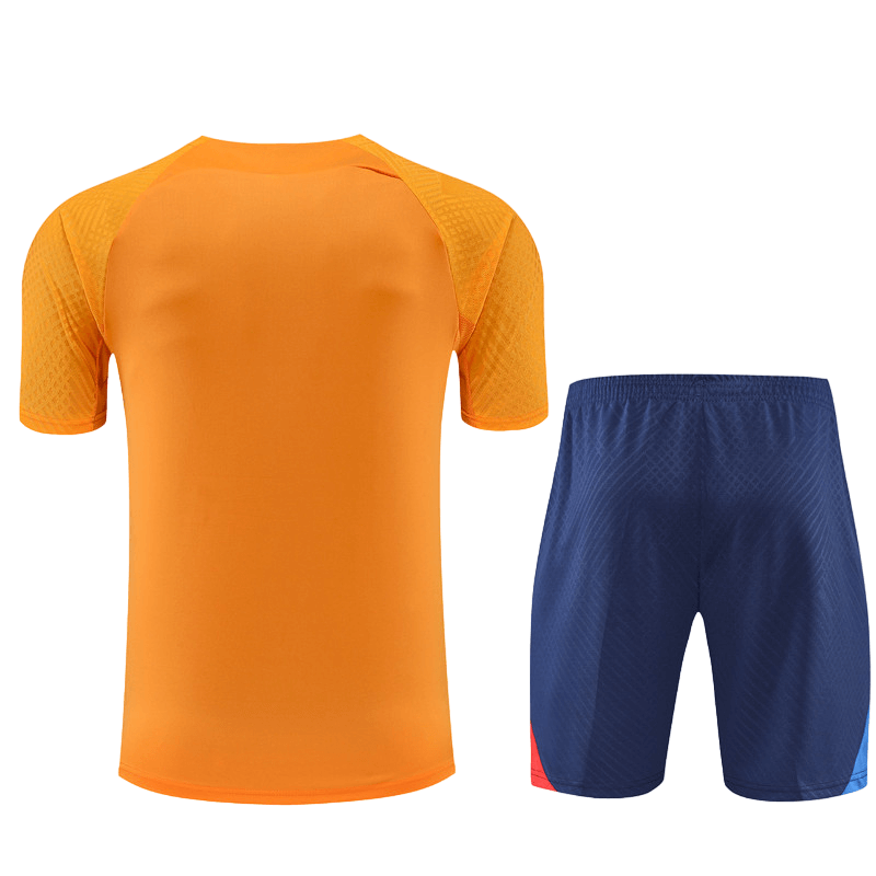 Conjunto Barcelona Treino Camisa/Short Laranja 2022/23