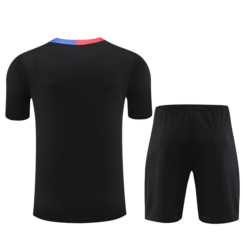 Conjunto Barcelona Treino Camisa/Short Preta 2024/25