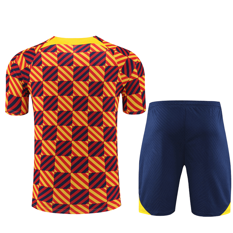 Conjunto Barcelona Treino Camisa/Short Laranja 2023/24