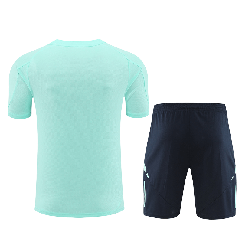 Conjunto Real Madrid Treino Bermuda e Camisa Verde 2024/25