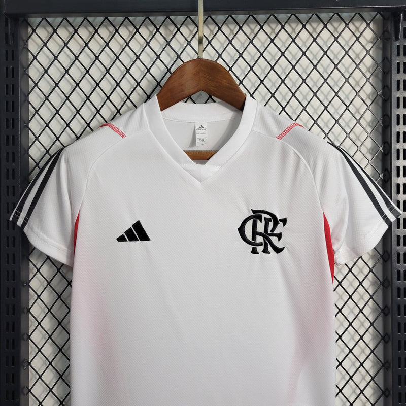 Kit Infantil Flamengo Treino 23/24 Branco