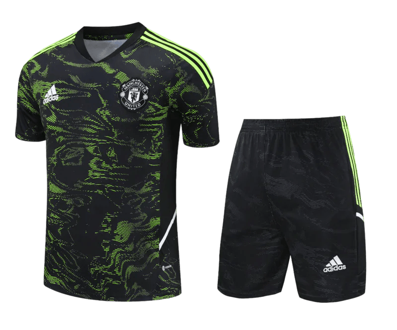 Conjunto de Treino Manchester United 2023 Verde e Preto