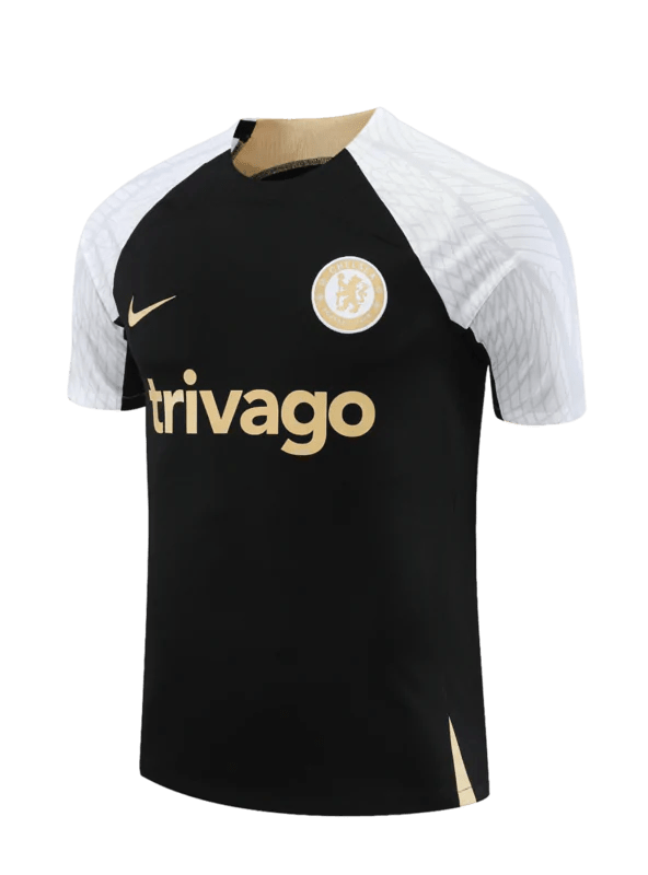 Conjunto de Treino Chelsea 2023 Preto e Branco