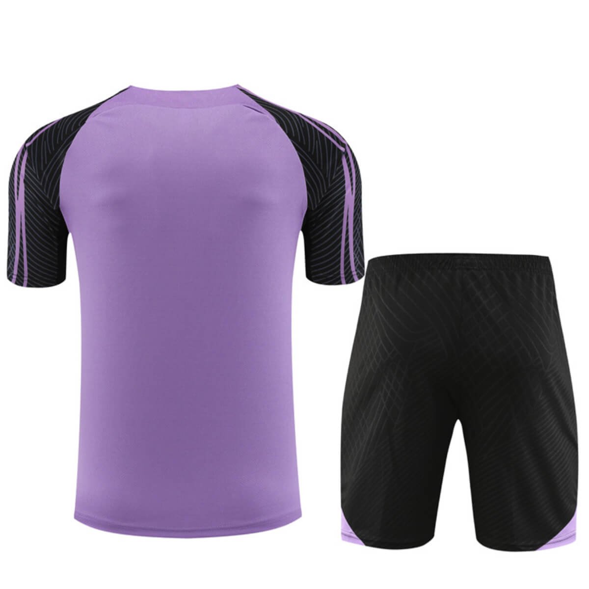 Conjunto PSG Treino Camisa e Short Roxo 2023/24
