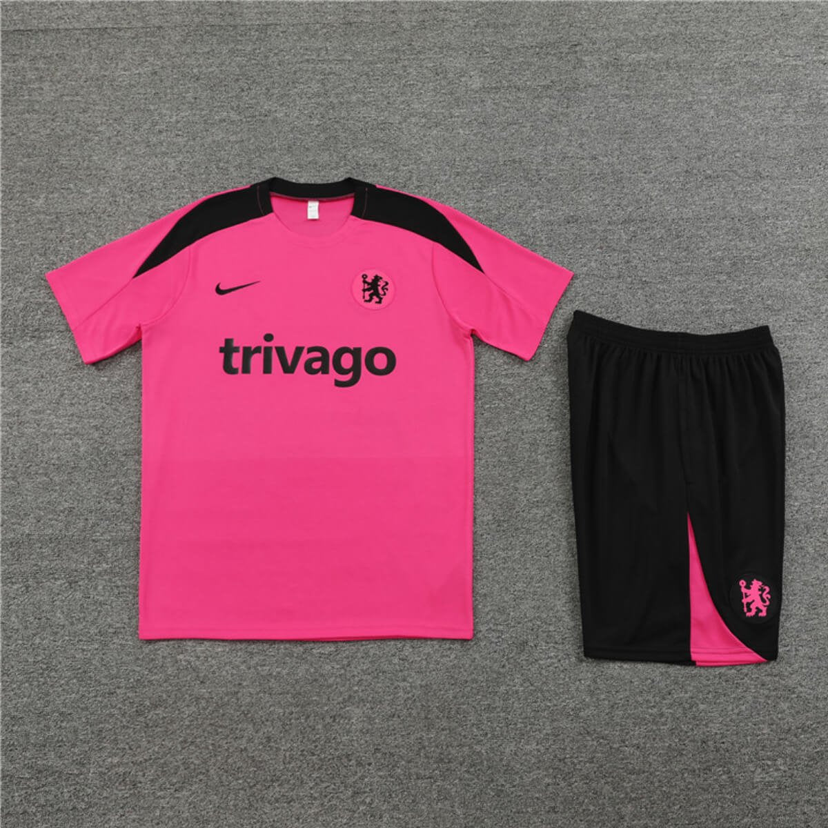 Conjunto Chelsea Treino Camisa e Short Rosa 2024/25
