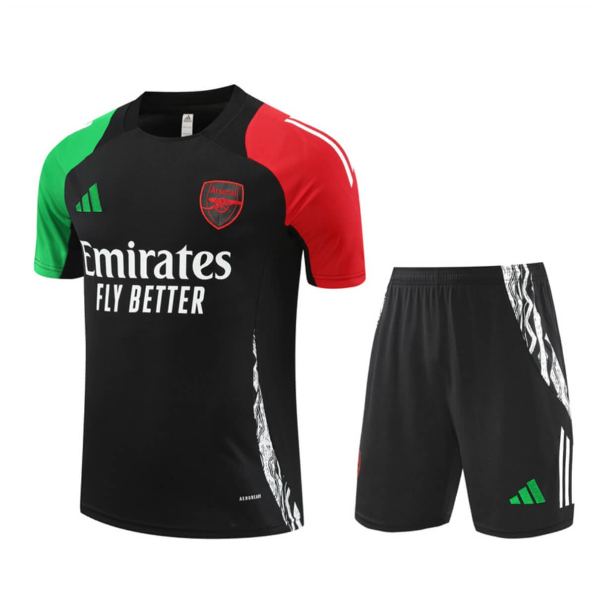Conjunto Arsenal Treino Camisa e Short Preta 2024/25