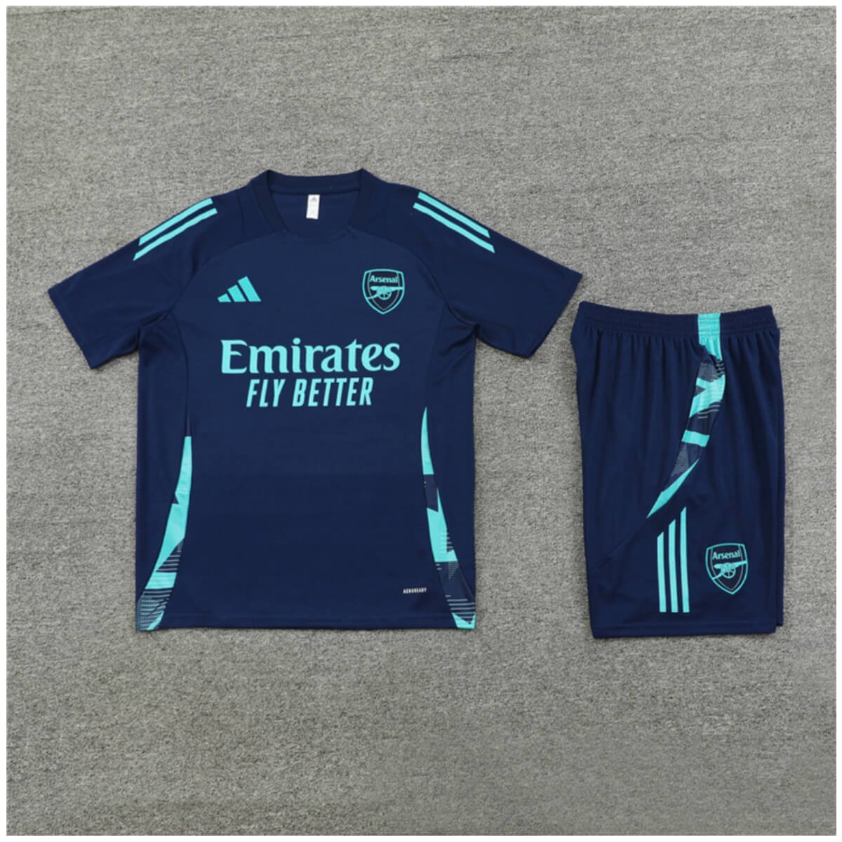 Conjunto Arsenal Treino Camisa e Short Azul Escuro 2024/25